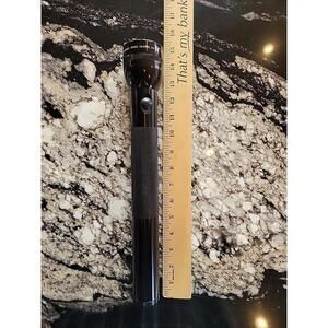 VTG Late 1990s 15" MAG-LITE Flashlight Large USA 4 D Cell Aluminum BLACK Tested